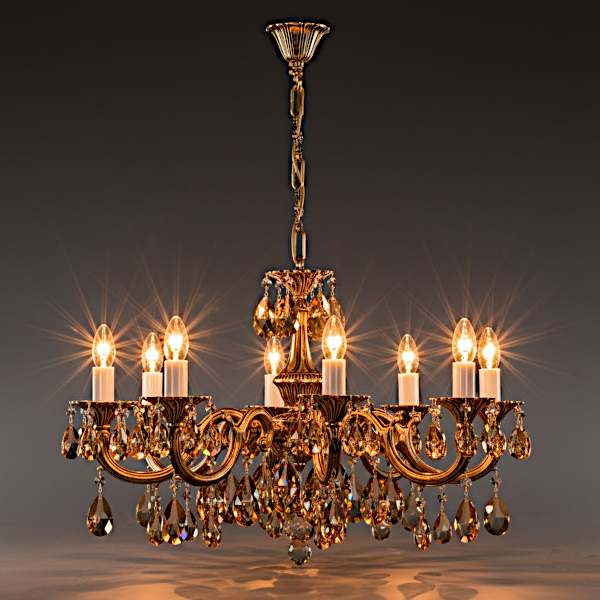 ALICE VIII. BRASS ANTIQUE CE - 8003 crystal exclusive